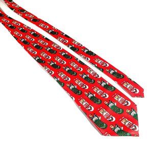 Dog Cat Stocking Mens Necktie Tie Designer Accessory Work Office Dad Gift